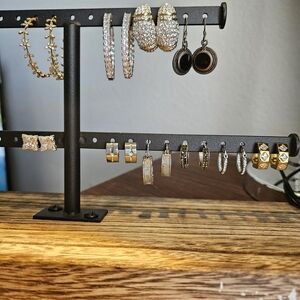 Elegant Earring Collection with Gold and Silver Tones